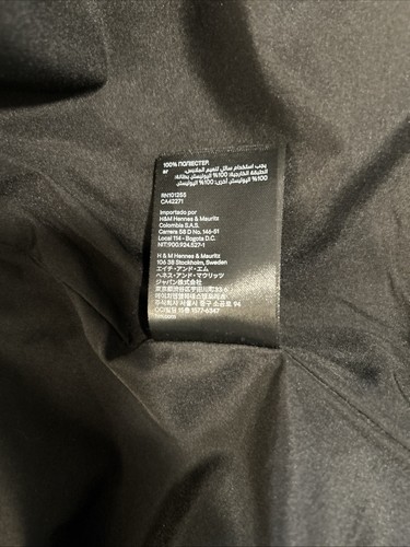 divided Faux shearling black coat Size Small - Picture 13 of 13