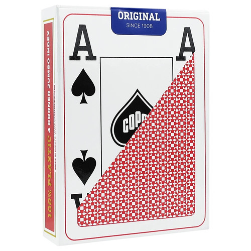 Copag 4 Farben Poker Karten | 4-Pip Jumbo Index | Rot Blau | UK Stock | 2 Decks - Bild 2 von 4