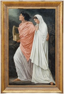 After Anselm Feuerbach - 20. Jahrhundert Öl, Orpheus Und Eurydike.