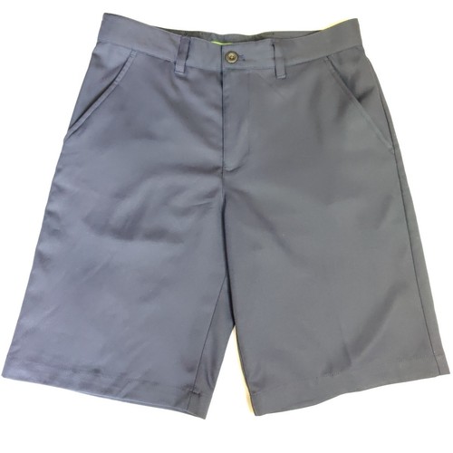 IZOD Golf Shorts Men's 30 Classic Fit Flat Front Straight Navy Blue 10" Inseam - Picture 3 of 14