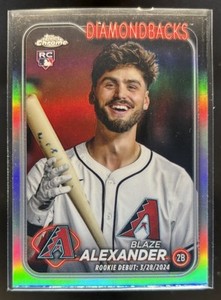 2024 Topps Chrome Update Blaze Alexander Refractor #USC62 RC Diamondbacks