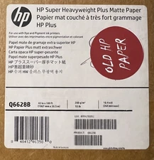 HP Q6628B 42 in. x 100 ft. Super-Heavyweight Plus Matte Paper Roll (1 Roll) New