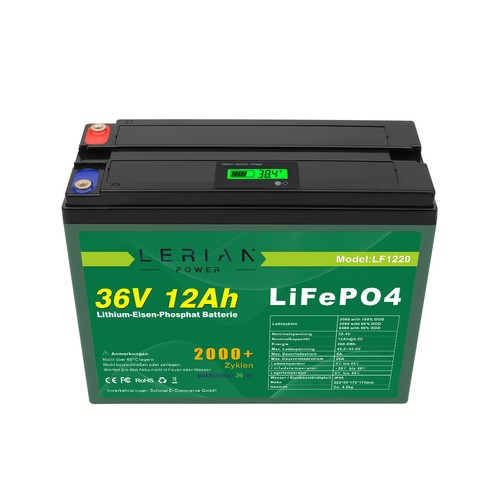 LiFePO4 Akku 36V 12Ah 432Wh Lithium-Eisen-Phosphat Batterie für Camping Boot  - Bild 4 von 8