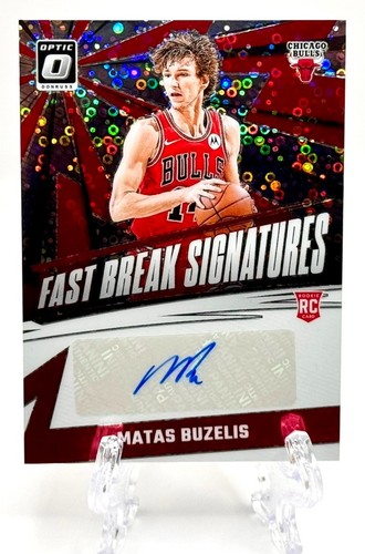 2024-25 Donruss Optic Matas Buzelis RC Rookie Fast Break Signatures Auto