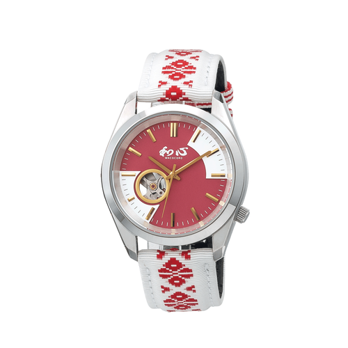 WACOCORO Watch WA-004M-B Men's Washinkyoku Series "Enishi" Hakata-ori Japan NEW - Picture 2 of 10