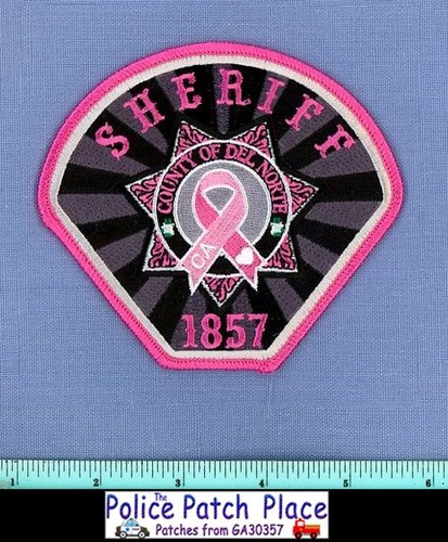 DEL NORTE COUNTY SHERIFF PINK BREAST CANCER AWARENESS CALIFORNIA Police Patch 