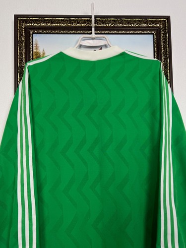 Vintage 90er Adidas Fußball Template Shirt Fußball Trikot Grün Langarm L - Bild 12 von 13