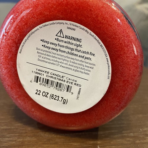 Yankee Candle Christmas Eve Duft großes Glas 22 oz Einzeldocht - Bild 6 von 6