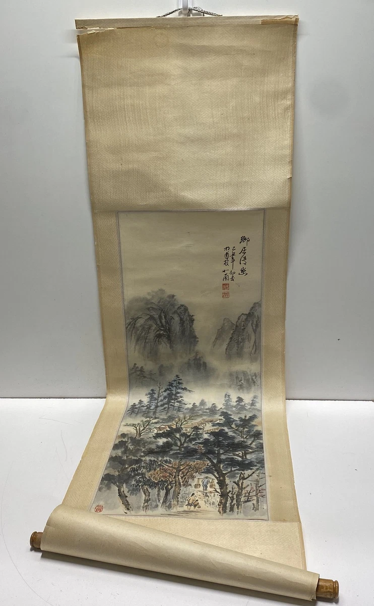 中国美術 古い コレクション 額 二件(K-LC752) 中国古董绘画和卷轴| eBay