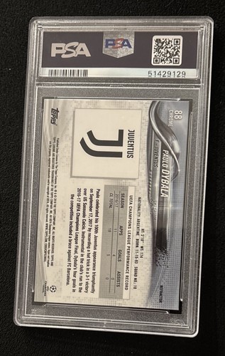Paulo Dybala - 2017 Topps Chrome UEFA Champions League #88 PSA 7 Refractor H300 - Picture 2 of 2