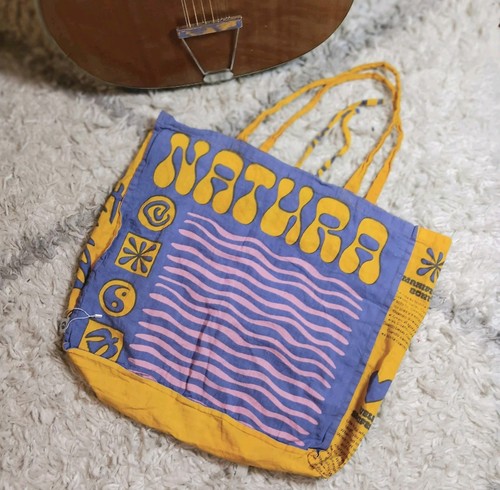 Borsa 100% COTONE grafica MORBIDA festival BOHO MERCATO ECO arte PACE amore RETRO - Foto 3 di 18