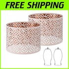10" Pink Lampshades for Table & Floor Lamps - Set of 2