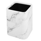 Contemporary Marble Trashcan Bathroom Trash Bin Kitchen Wastebasket No Lid