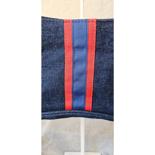 NEW University of Mississippi Rebels Ole Miss Denim Embroidered Purse Handbag - Picture 3 of 8