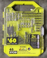 Ryobi A986501 - Drill Bit and Impact Drive Kit 65-piece Set