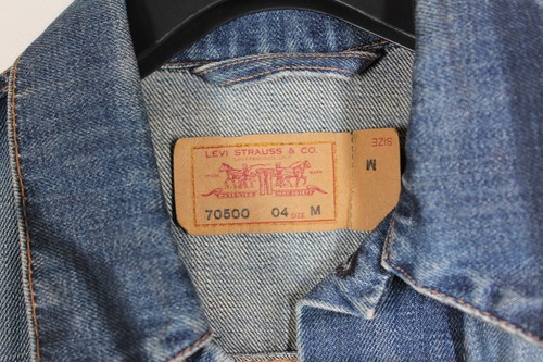 Vintage LEVI'S Women's 70500 04 Medium Denim Type 3 Trucker Jacket Resin Fade - Picture 16 of 24