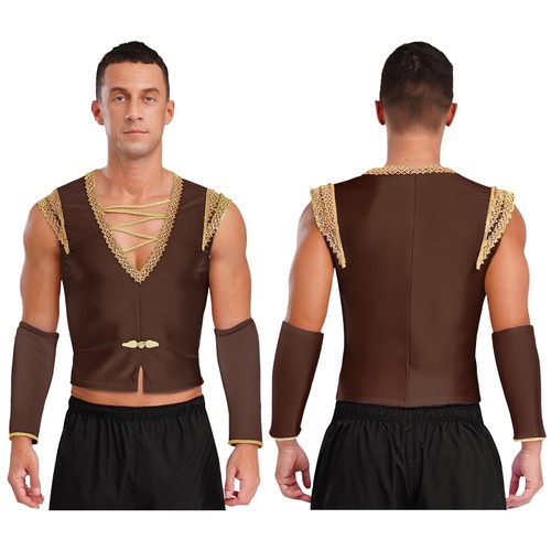 Mens Tank Tops Costume Vest Competition Waistcoat Halloween Prince Holiday Ball - Picture 55 of 71