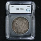 1903 Morgan Silver Dollar MS63 Toned Uncirculated $1 Philadelphia Mint