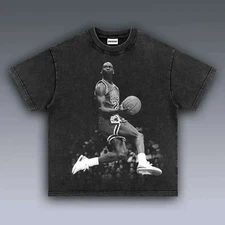 Vintage Michael Jordan Dunk Action Pose His Airness Retro Basketball T-Shirt