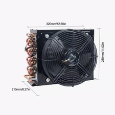 Air/Water-cooled Condenser Aluminum-Cu Fin-Tube Heat Exchanger FNA-1.0/4.4