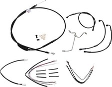 Burly Handlebar Cable/Line Kit for 16" Hangers w/o ABS Black #B30-1171
