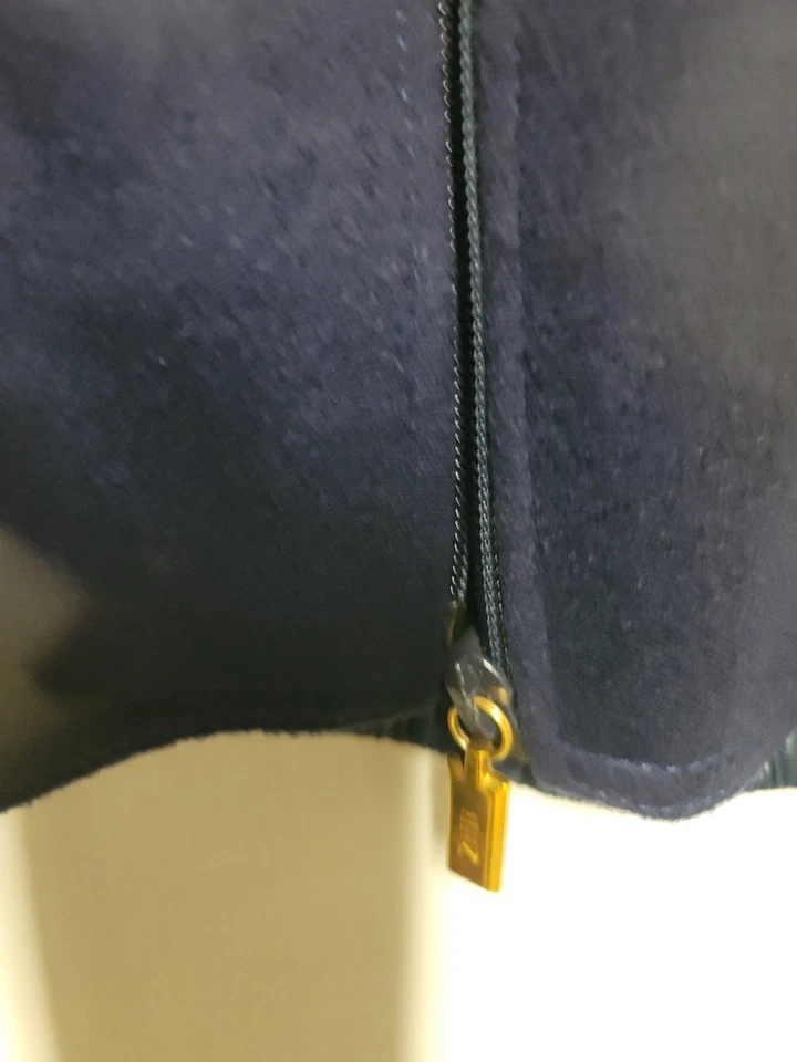 Beautiful Zilli Cashmere Jacket Blue w/ Garment Bag, 2 Collars - Image 3 of 4