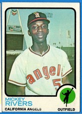 1973 Topps Mickey Rivers California Angels #597