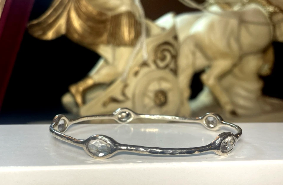 IPPOLITA BRACELET STERLING SILVER NATURAL TOPAZ GEMSTONE SIGNED ROCK CANDY - Image 3 of 4