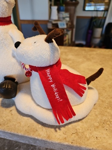 Hallmark Animated Jingle Pals Snowman Dog Christmas Musical Plush 2004 Working - Picture 4 of 11