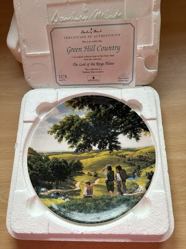 Herr der Ringe Danbury Mint - Green Hill Country - Zertifikat & Aufhänger