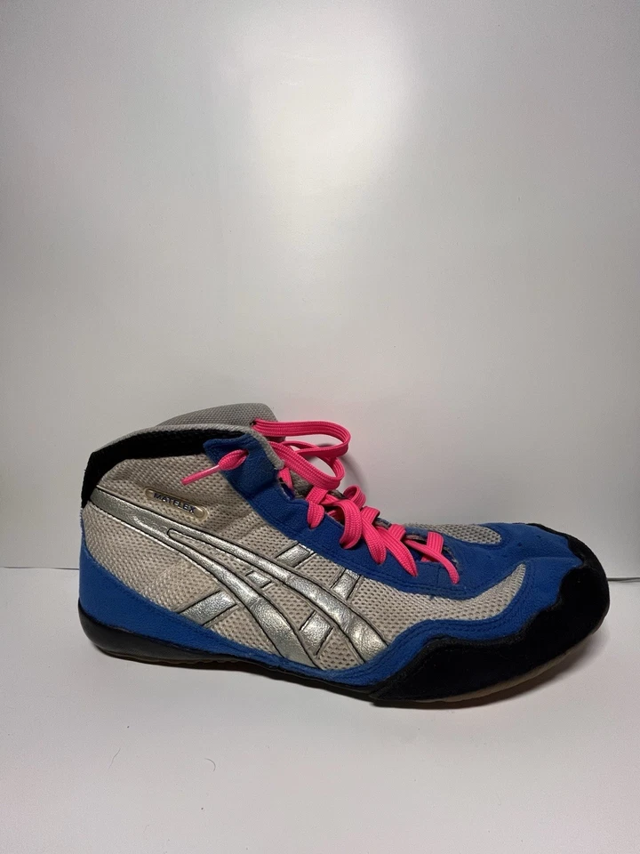 Обувь для борьбы ASICS Matflex 1 размер 11 синяя черно-белая - Изображение 3 из 4