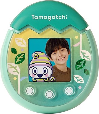 BANDAI - 海外 たまごっち ピクス グリーン Tamagotchi Pix Nature Tamagotchi Pix Nature Green Handheld Device Tested & Works