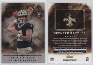 2024 Panini Origins Rookies Holo Silver /75 Spencer Rattler #114 Rookie RC