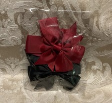 Adorable Hair Bow Grosgrain Ribbon Girl Baby Toddler Elastic Headband Set Of 2