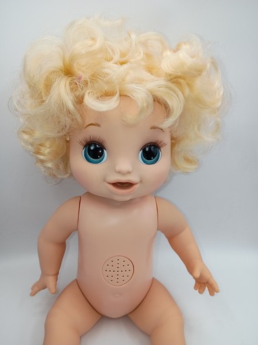 2018 Baby Alive Happy Hungry Puppe weiches Gesicht Mund bewegt, isst, spricht, getestet funktioniert - Bild 7 von 14