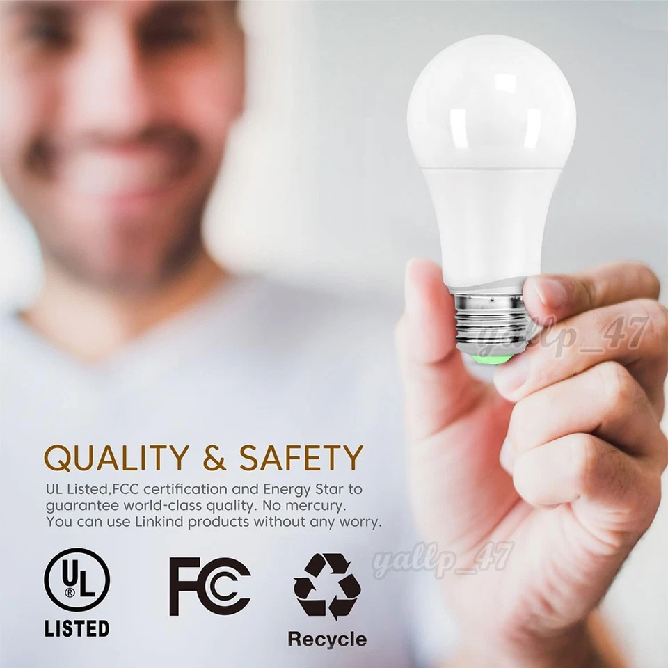 Pack de 16 Bombillas LED A19 15W Equivalentes 150W Repuesto Luz de Día 6000K E26 Foto 3 de 4