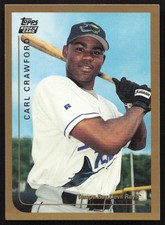 1999 Topps Traded & Rookies #T75 Carl Crawford Tampa Bay Devil Rays RC MINT