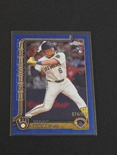 2025 Topps Chrome Logofractor Isaac Collins /150 Blue RC Milwaukee Brewers ROY?