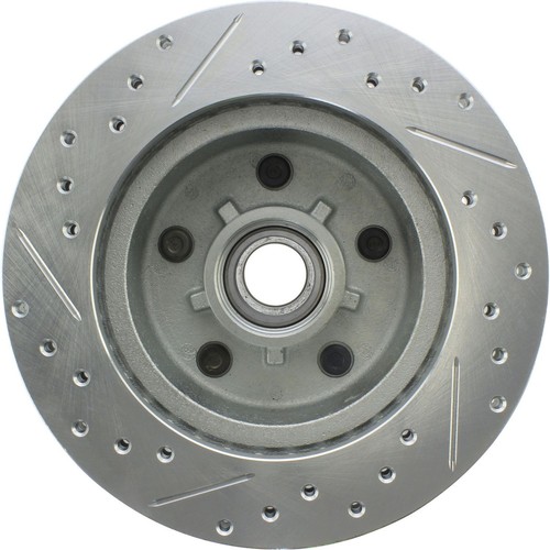 StopTech 227.62012L Select Sport Cross-Drilled And Slotted Disc Brake Rotor - Picture 2 of 10