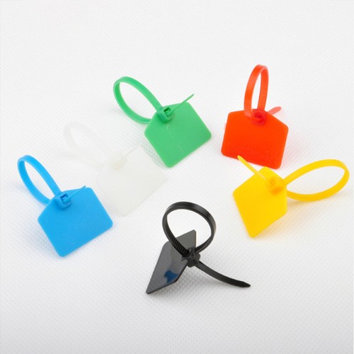 120 Pcs Tie Tags Cable Labels Nylon for Labeling Wires Small Zip - Afbeelding 6 van 12