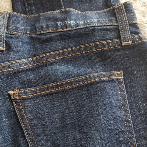 Current Elliot Darker Wash Mid Rise Relaxed Skinny Fit Blue Jean Size 27 - Picture 6 of 6