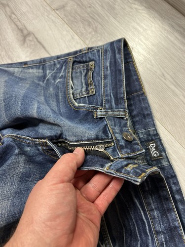 Vintage Dolce Gabbana Jeans Distressed Denim Pants D&G Men’s Size 33 - Picture 12 of 23