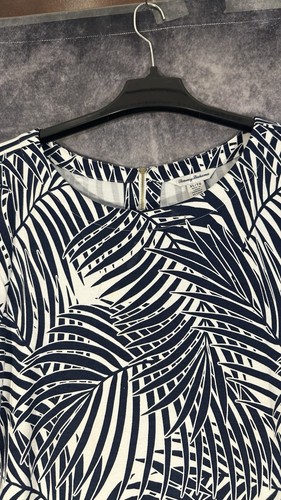 robe tommy bahama shift femme noir blanc imprimé tropical XL - Photo 5/11