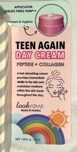 Look At Me Teen Again Day Cream Peptide + Collagen Hydrating & Nourishing 7/26 - Picture 6 of 7