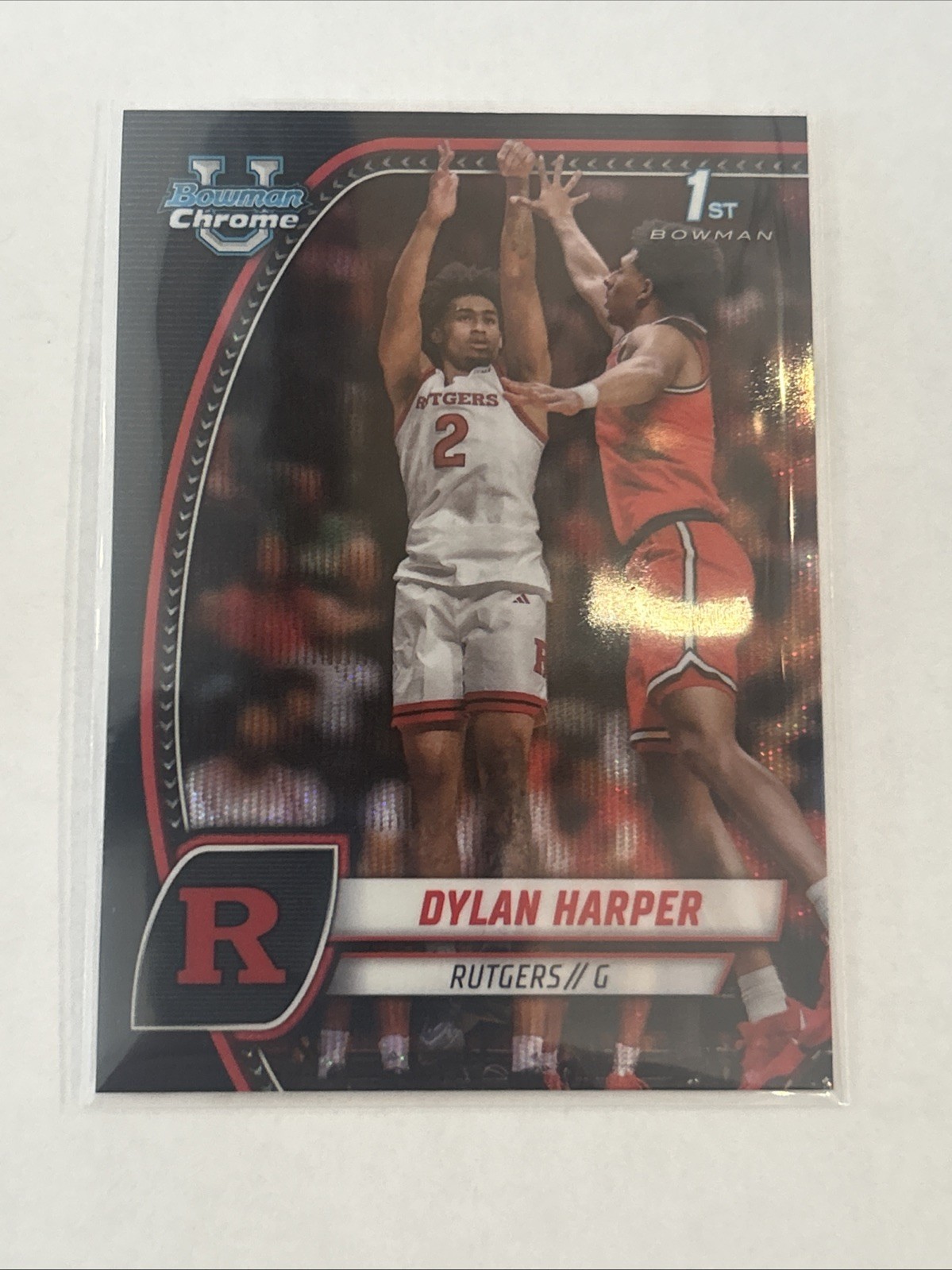 2024-25 Bowman University Chrome - Dylan Harper #22 Black Wave Refractor (RC)