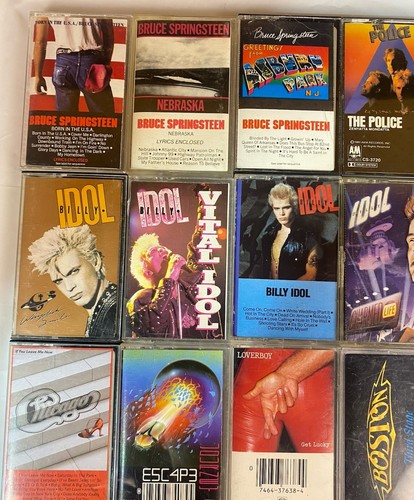 Vtg Lot of 29 80’s Pop/Rock Cassette Tapes Bruce, Billy Idol, Oyster, Police REO - Picture 8 of 23