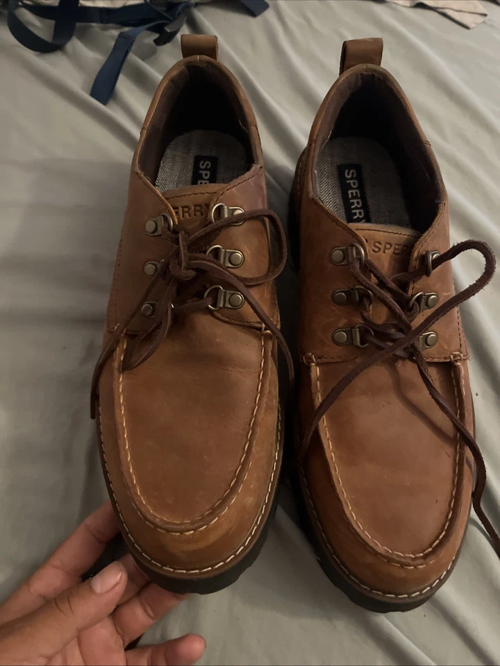 Sperry Hombre Cuero Marrón Foto 4 de 4