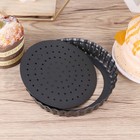  Antihaft-Pizzapfanne mit Löchern Runde Backform Form Abnehmbare untere