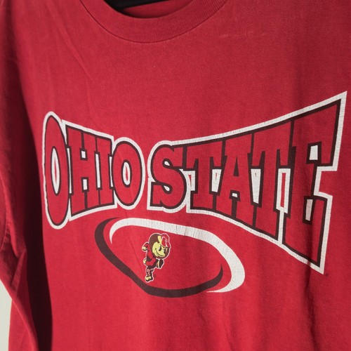 Vintage 90s Ohio State Buckeyes T-Shirt Herren XL Team Red Collegiate - Bild 2 von 4