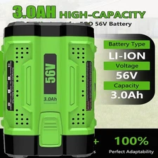 3.0Ah 2.5Ah Battery for EGO 56V 56 Volt Tools Chainsaw,Leaf Blower,Weed Trimmer